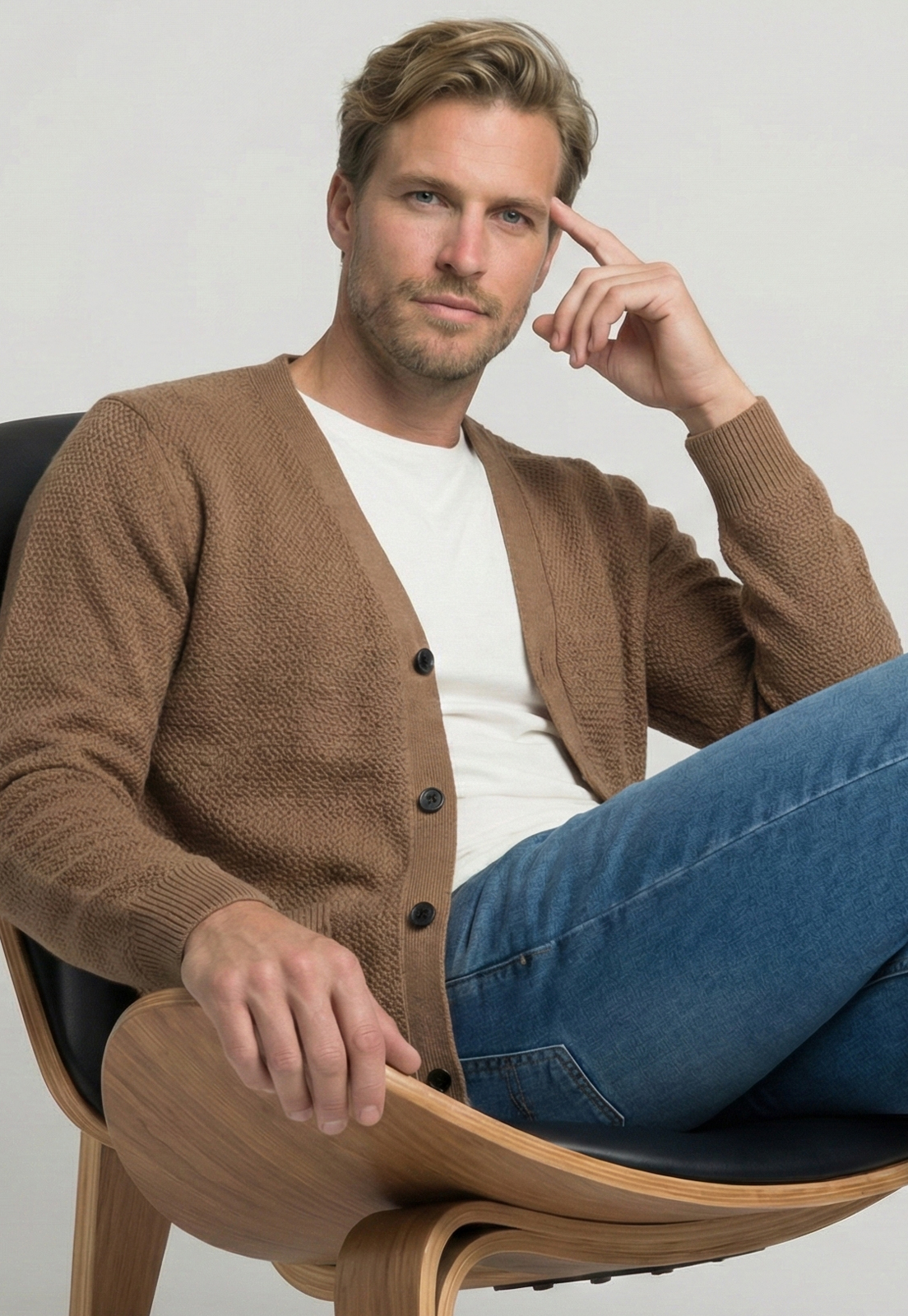 CARDIGAN VALENCIA TOASTED MELANGE - 5