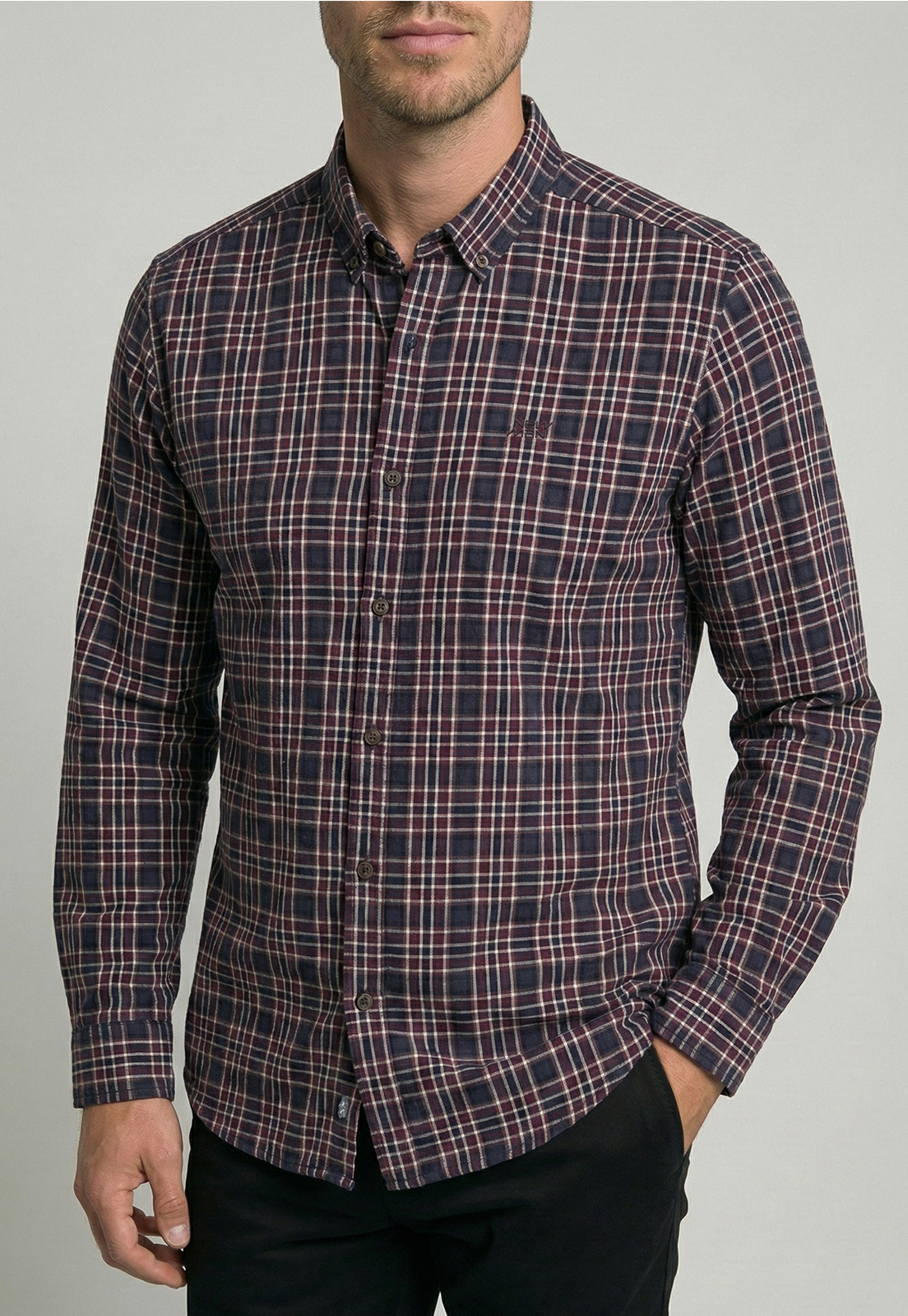CAMISA TOLOUSE BURGUNDY - 3