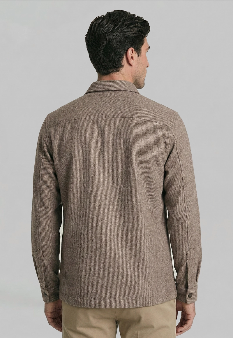 OVERSHIRT MARSELLA TOASTED MELANGE - 4