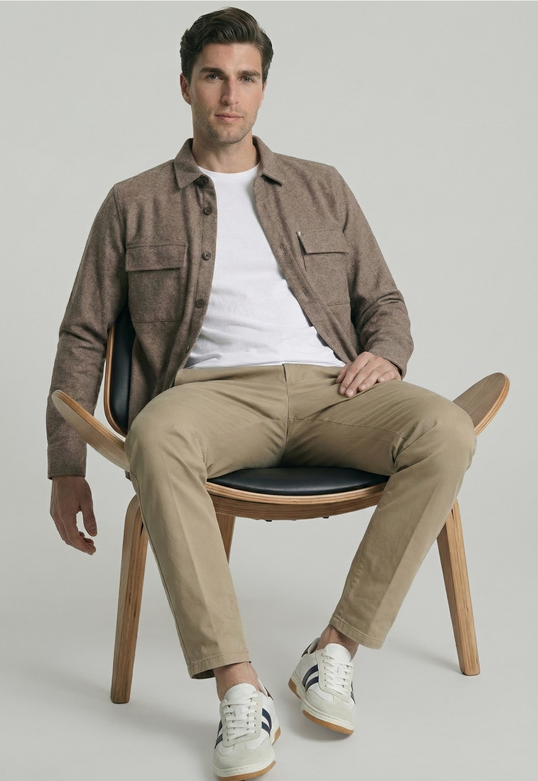 OVERSHIRT MARSELLA TOASTED MELANGE - 5