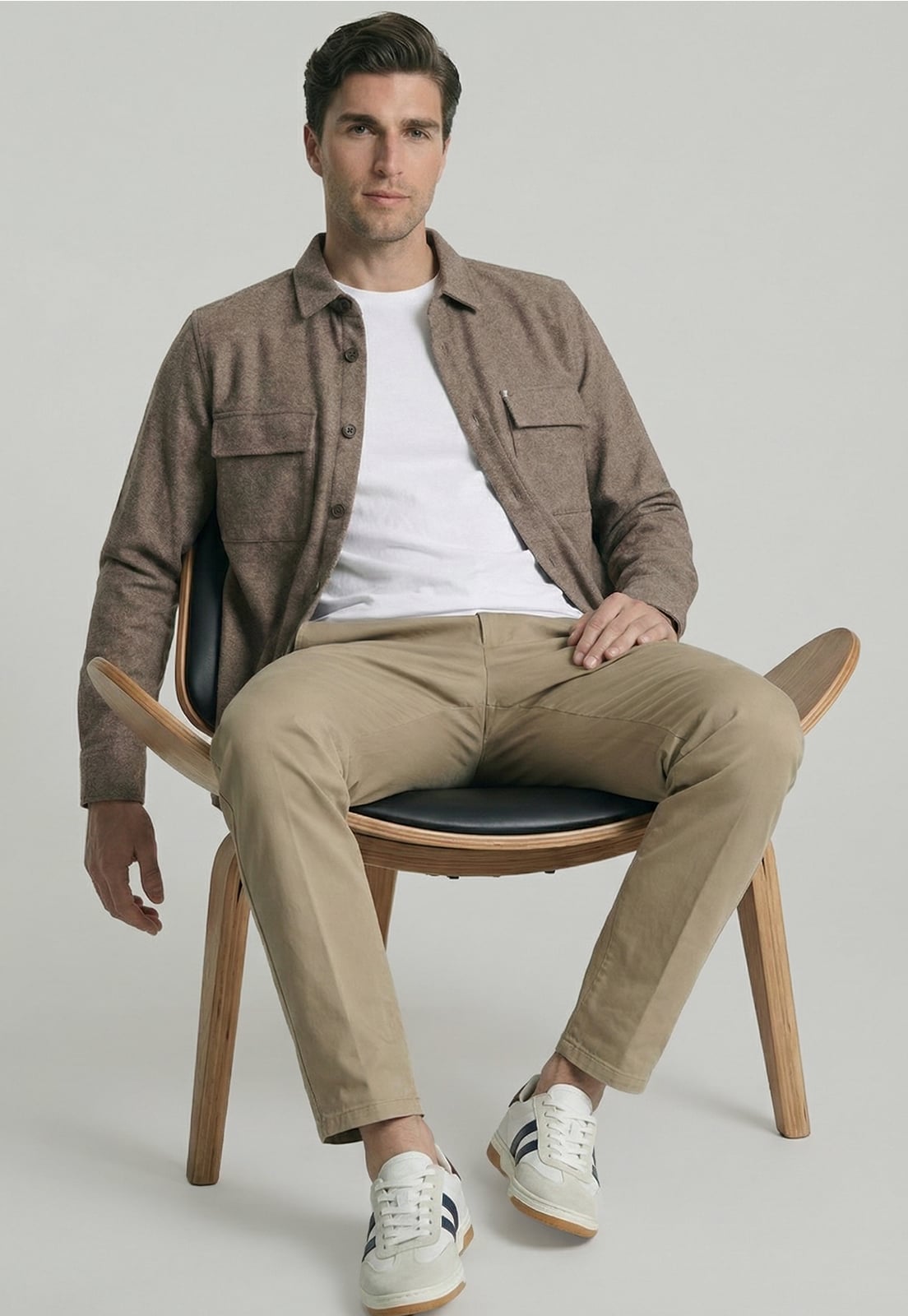 OVERSHIRT MARSELLA TOASTED MELANGE - 5