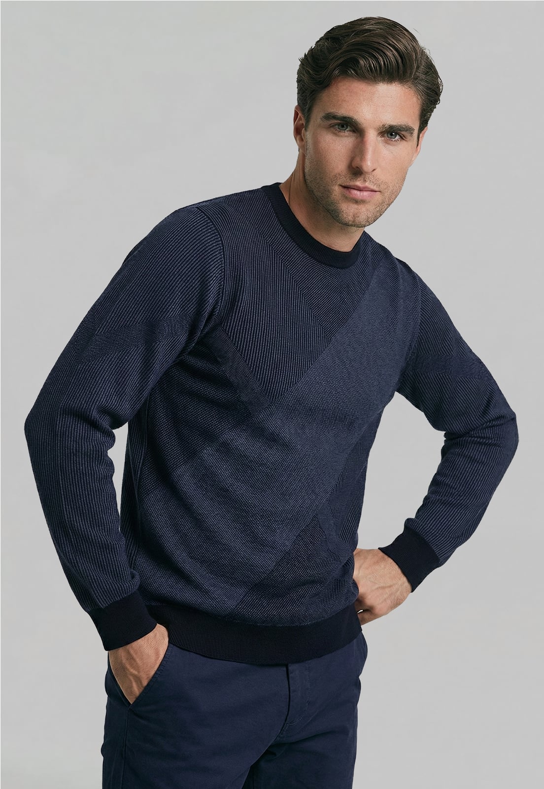 SWEATER BELFALST INDIGO - 1