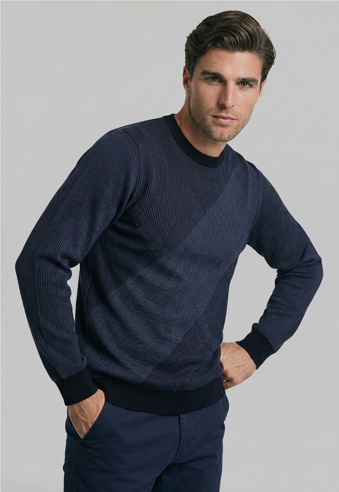 SWEATER BELFALST INDIGO - 1