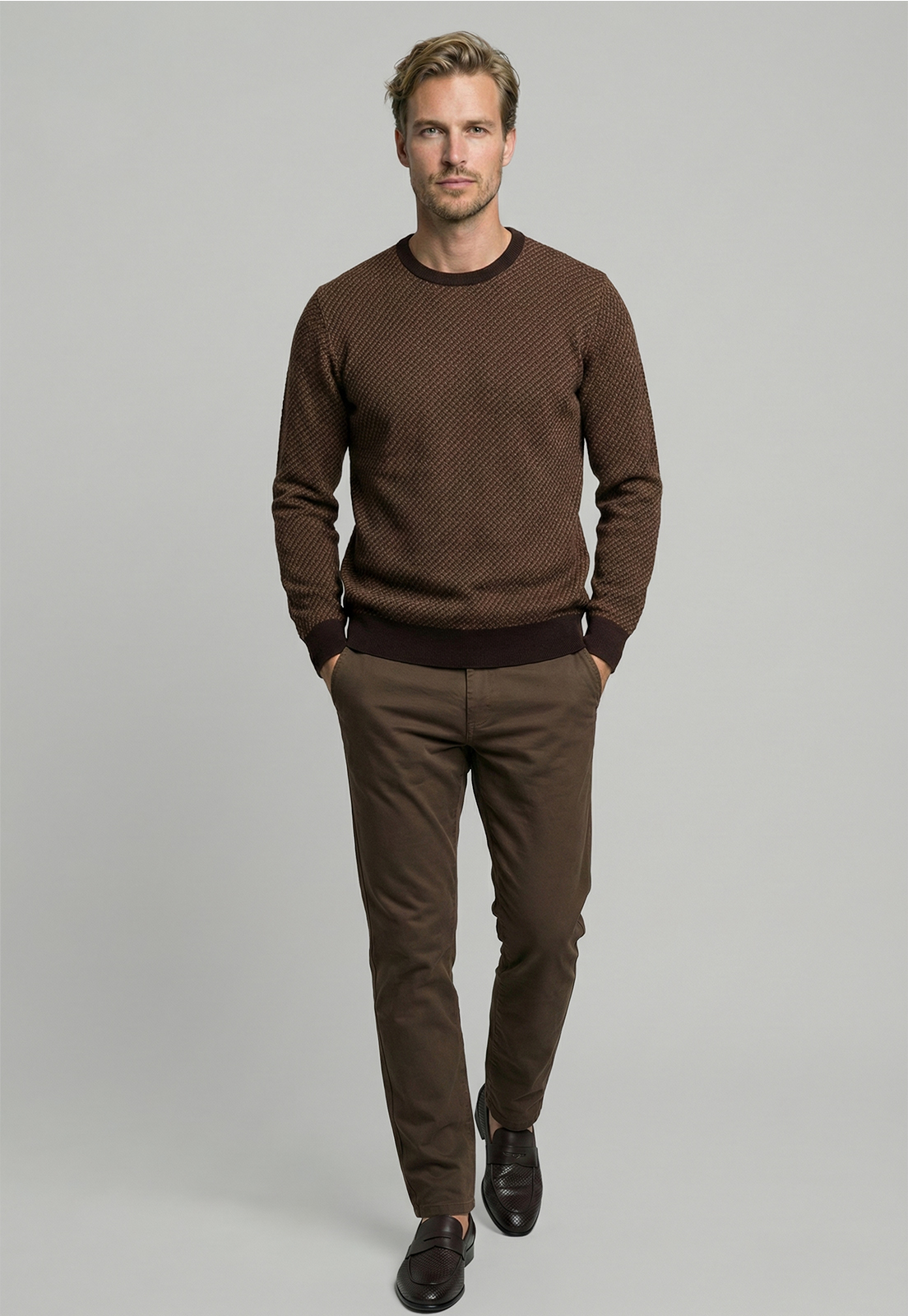 SWEATER LEEDS CAMEL MELANGE - 2