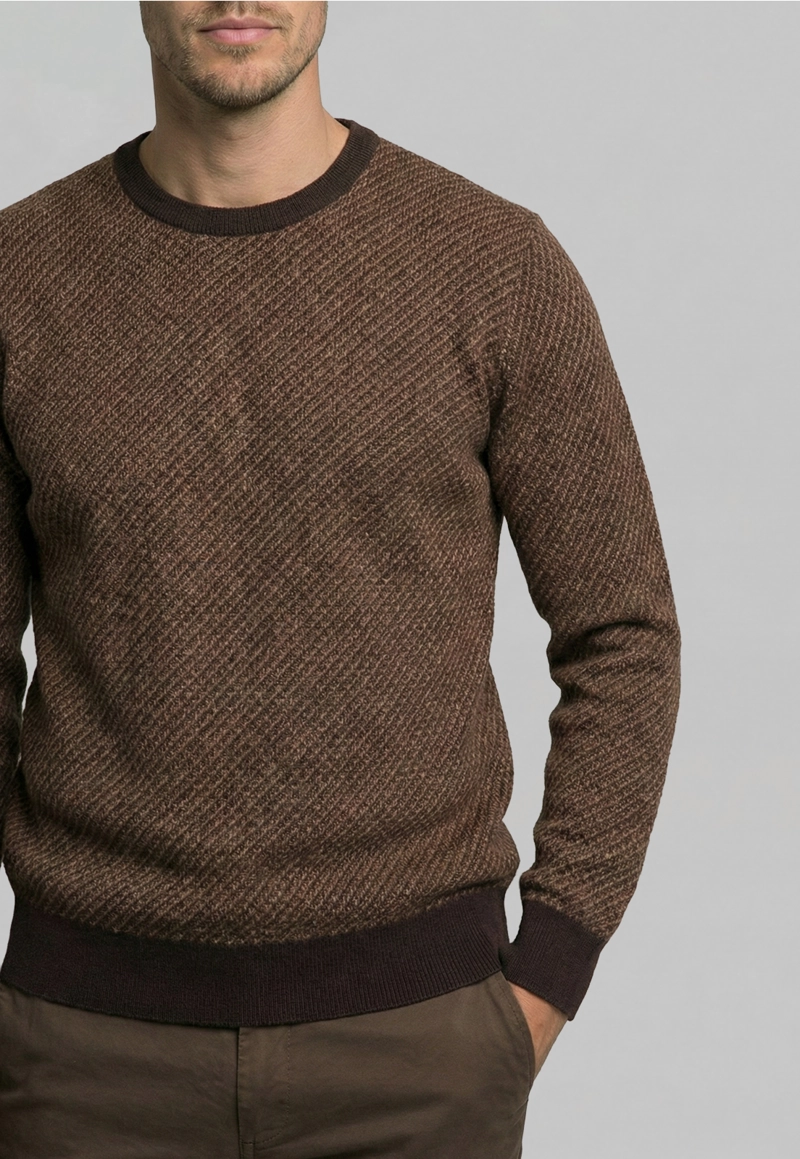 SWEATER LEEDS CAMEL MELANGE - 3