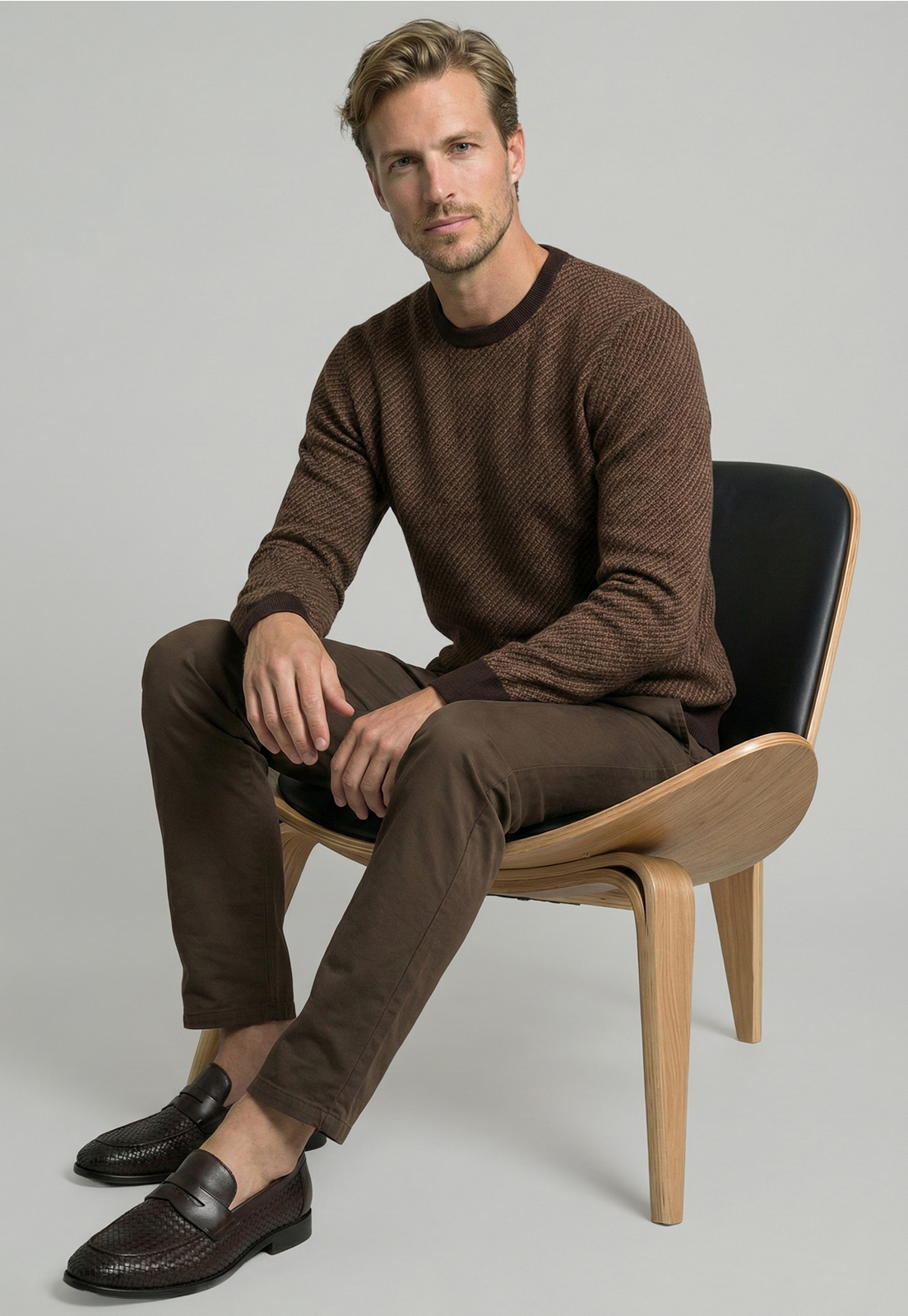 SWEATER LEEDS CAMEL MELANGE - 5
