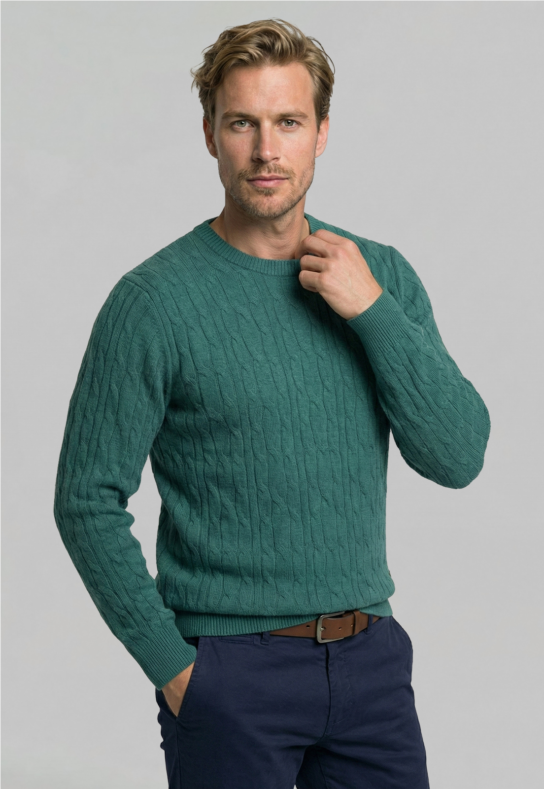 SWEATER LEICESTER EMERALD - 1