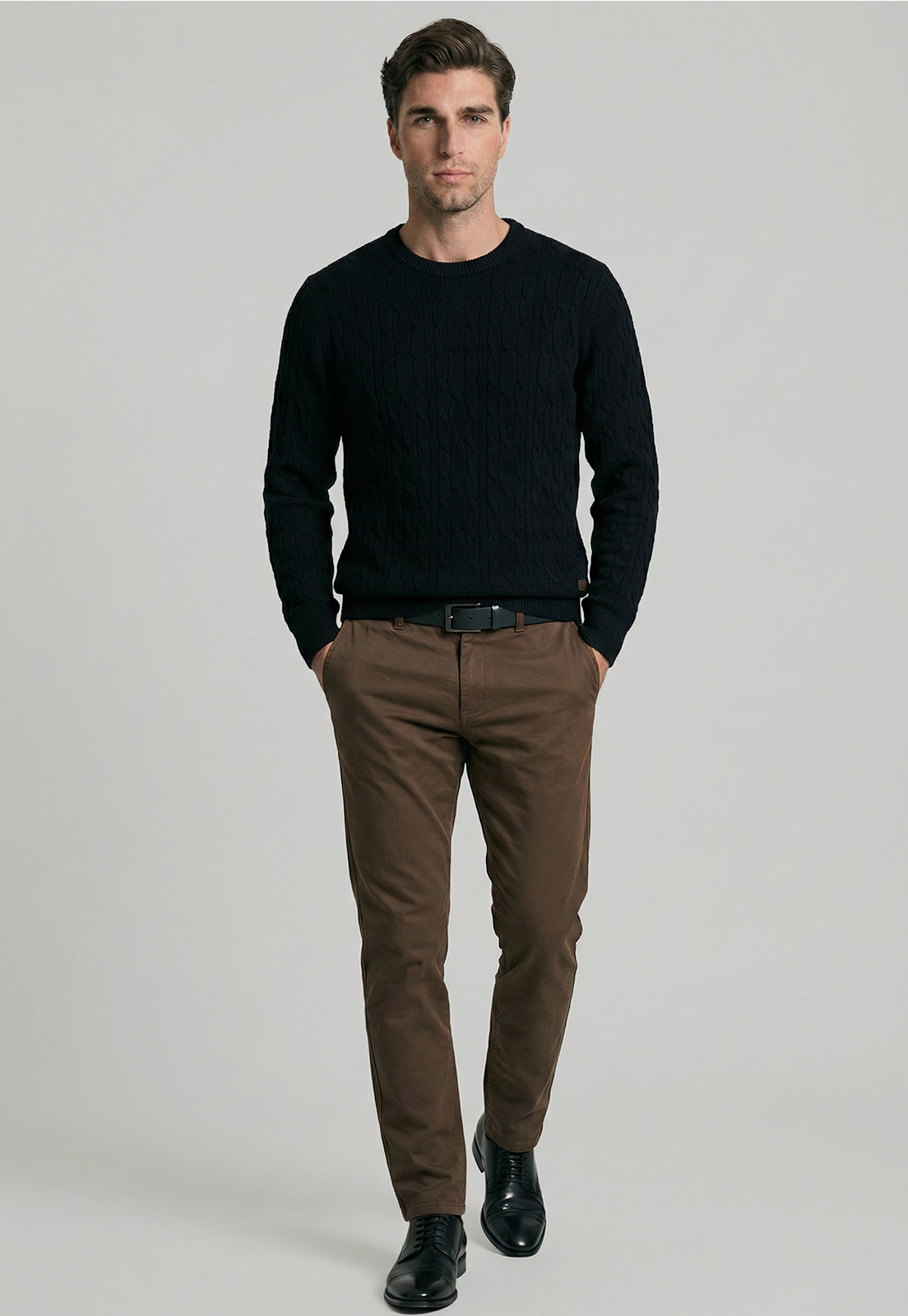 SWEATER LEICESTER NAVY MELANGE - 2