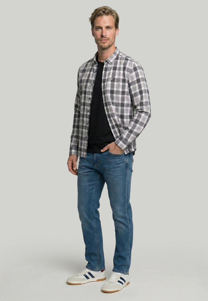 CAMISA BRIGHTON GREY MELANGE - 2