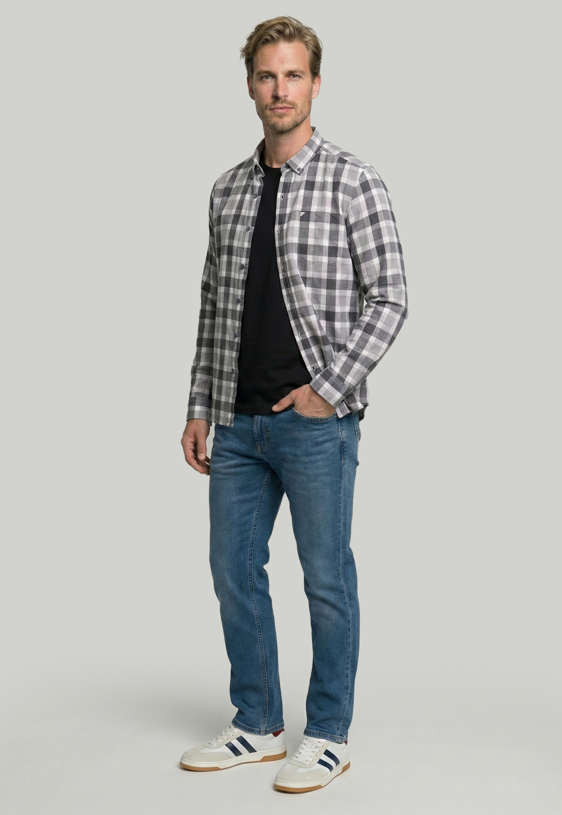 CAMISA BRIGHTON GREY MELANGE - 2