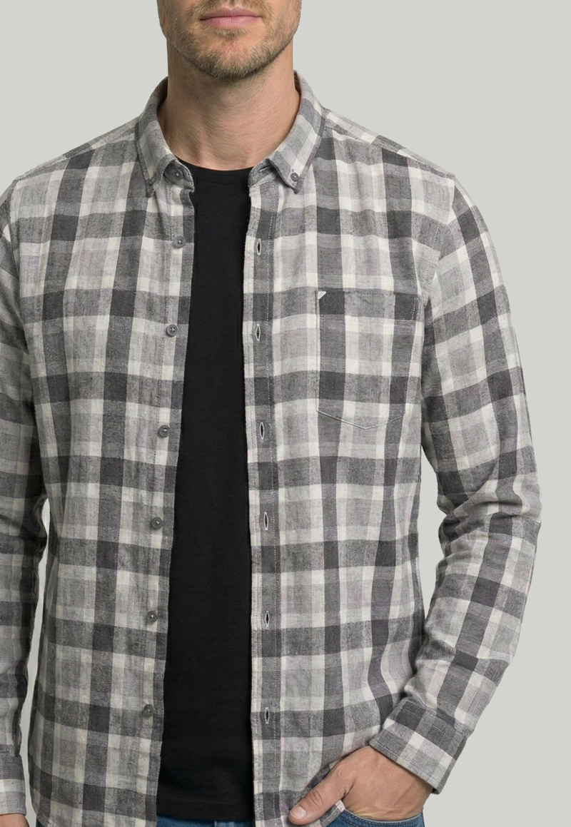 CAMISA BRIGHTON GREY MELANGE - 3