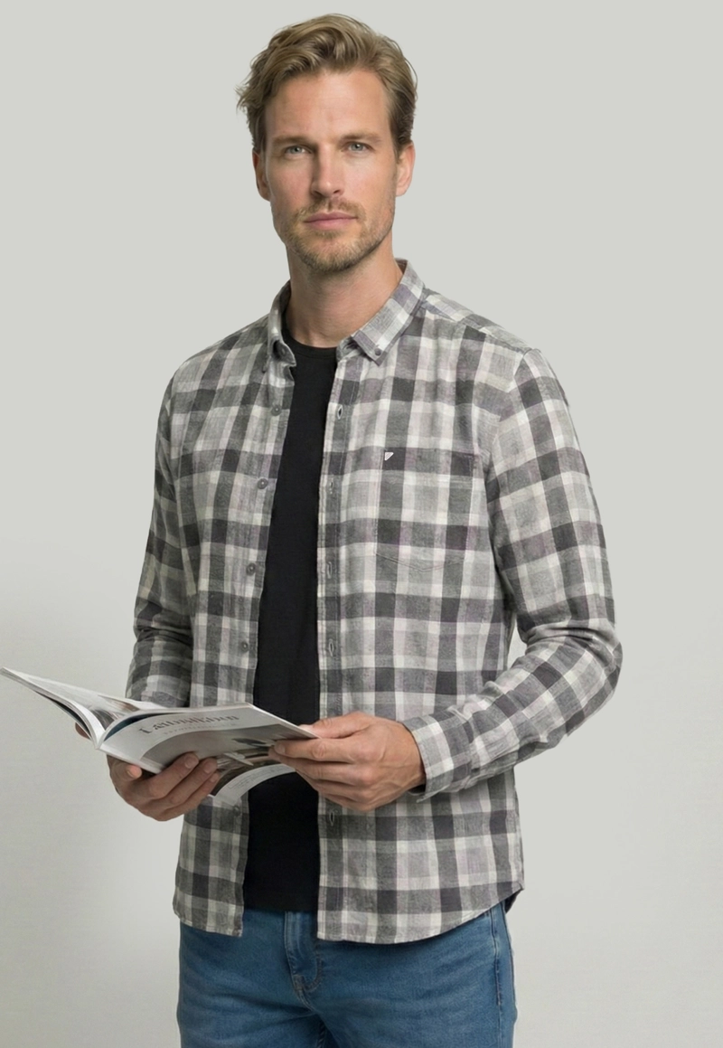 CAMISA BRIGHTON GREY MELANGE - 5