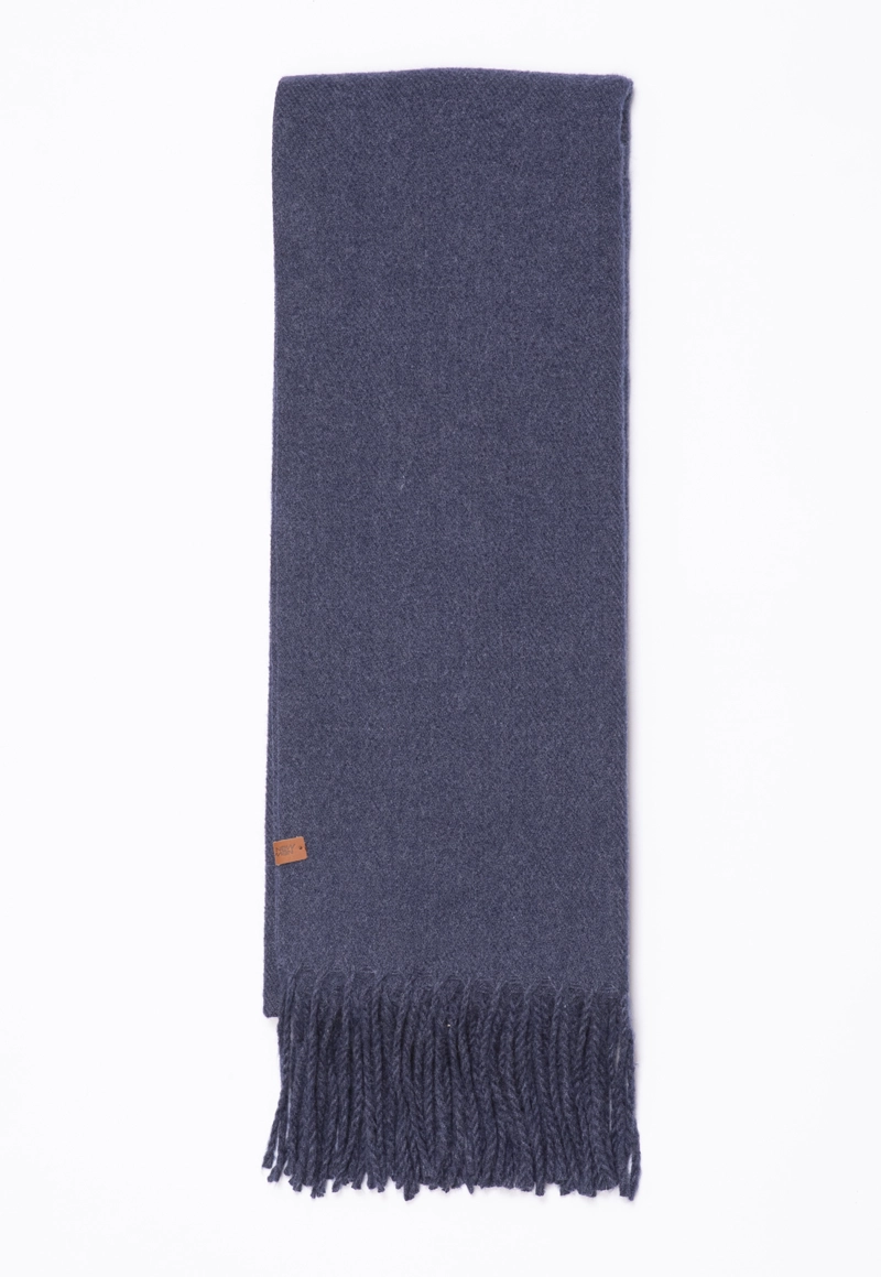 BUFANDA BASICA BLUE MELANGE - 1