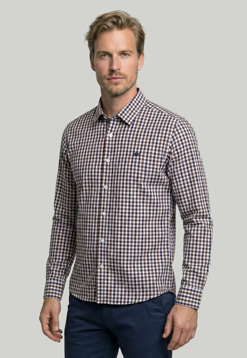 CAMISA LISBOA BROWN - 1