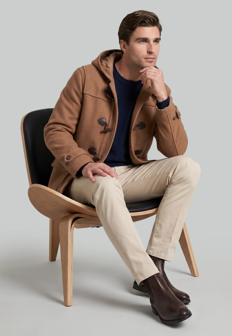 ABRIGO MONTGOMERY CAMEL - 5