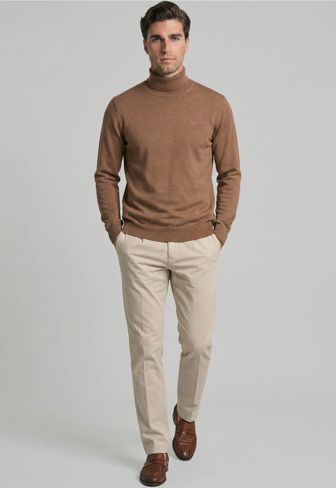 SWEATER ARGANZA CAMEL MELANGE - 2