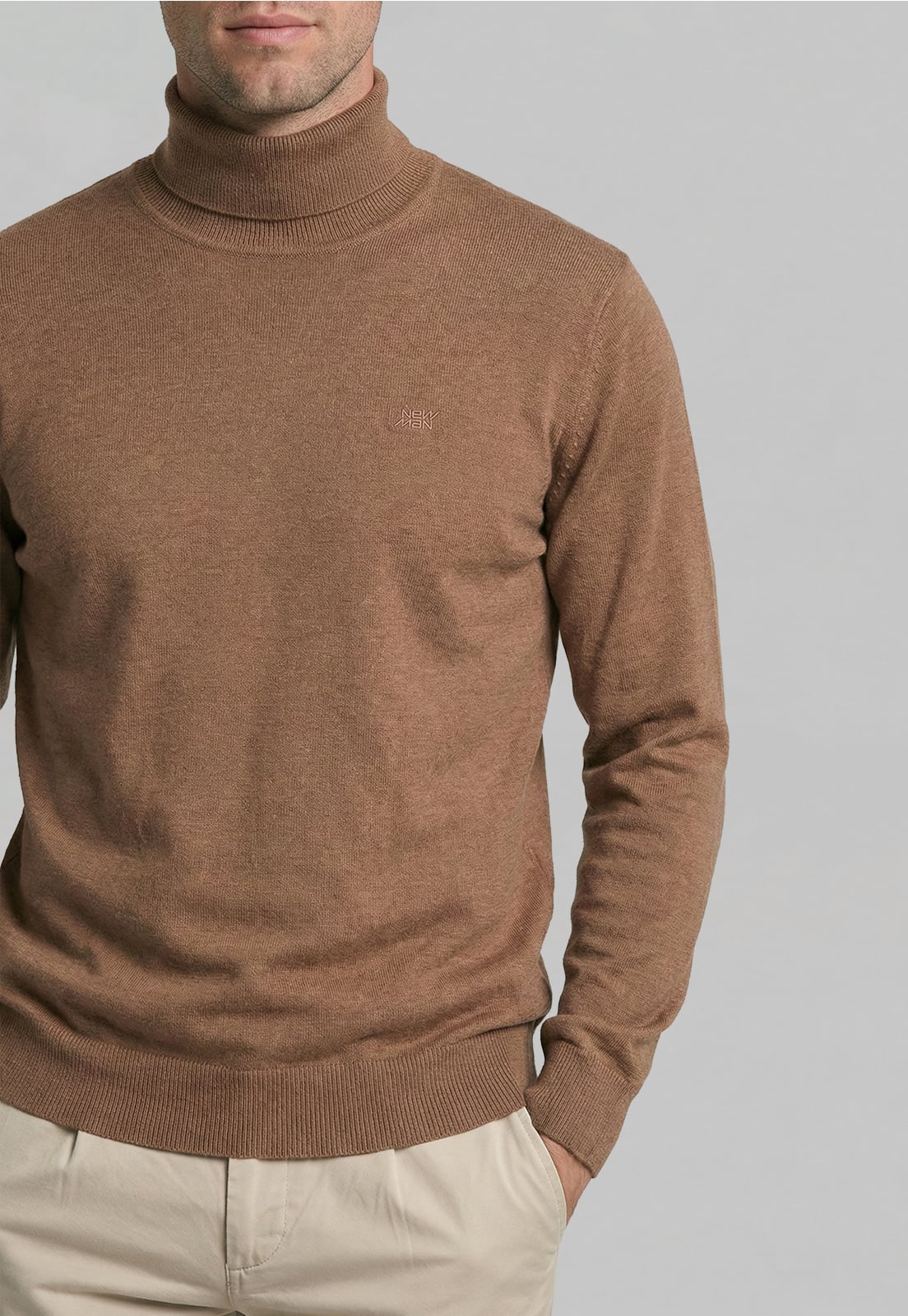 SWEATER ARGANZA CAMEL MELANGE - 3