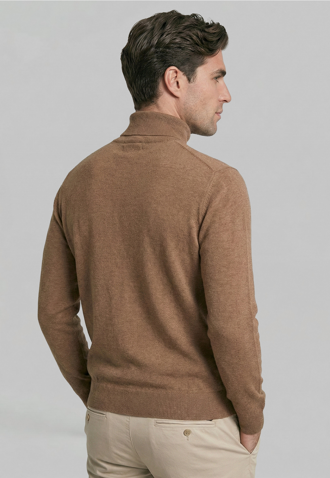 SWEATER ARGANZA CAMEL MELANGE - 4