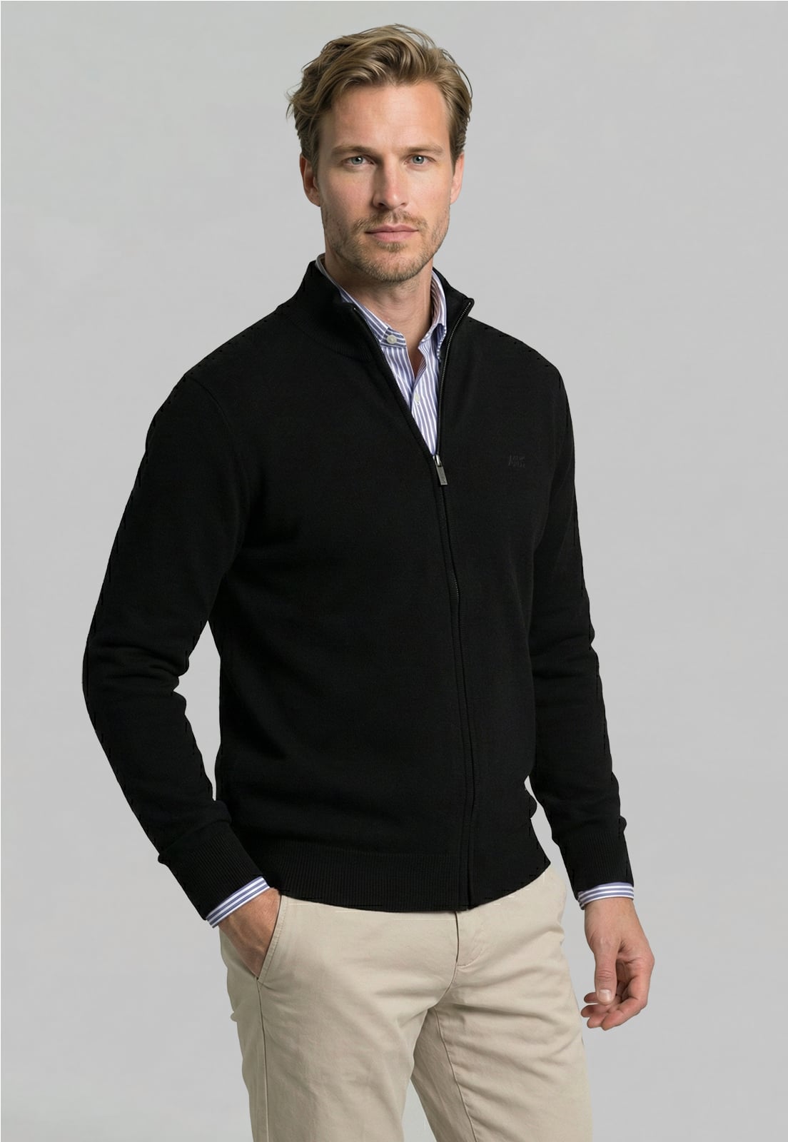 SWEATER SLIM GRANADA BLACK - 1