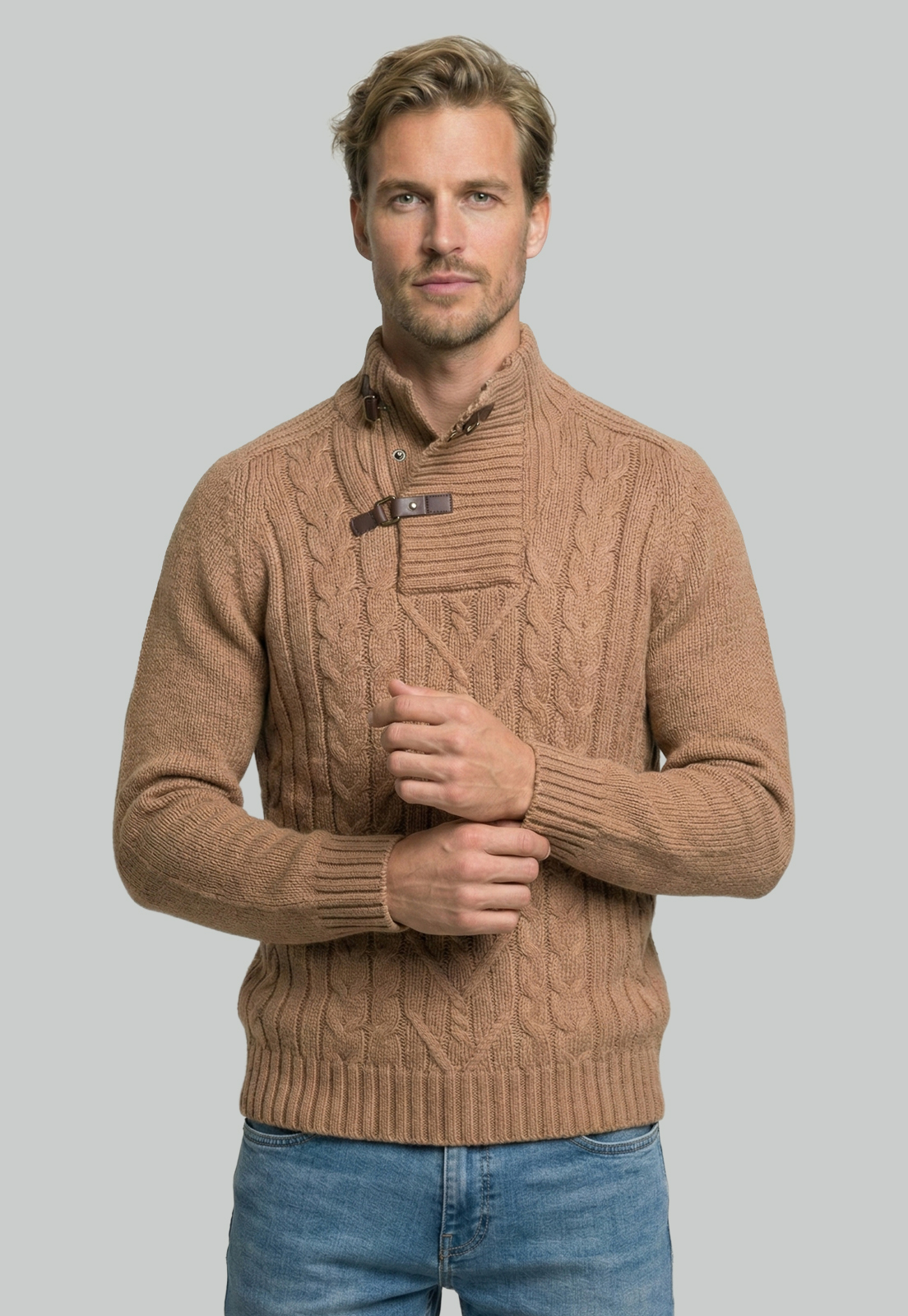 SWEATER ASTI CAMEL MELANGE - 1