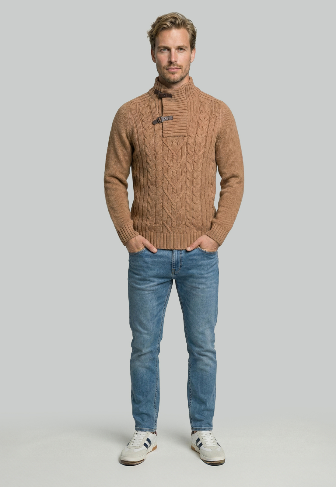 SWEATER ASTI CAMEL MELANGE - 2