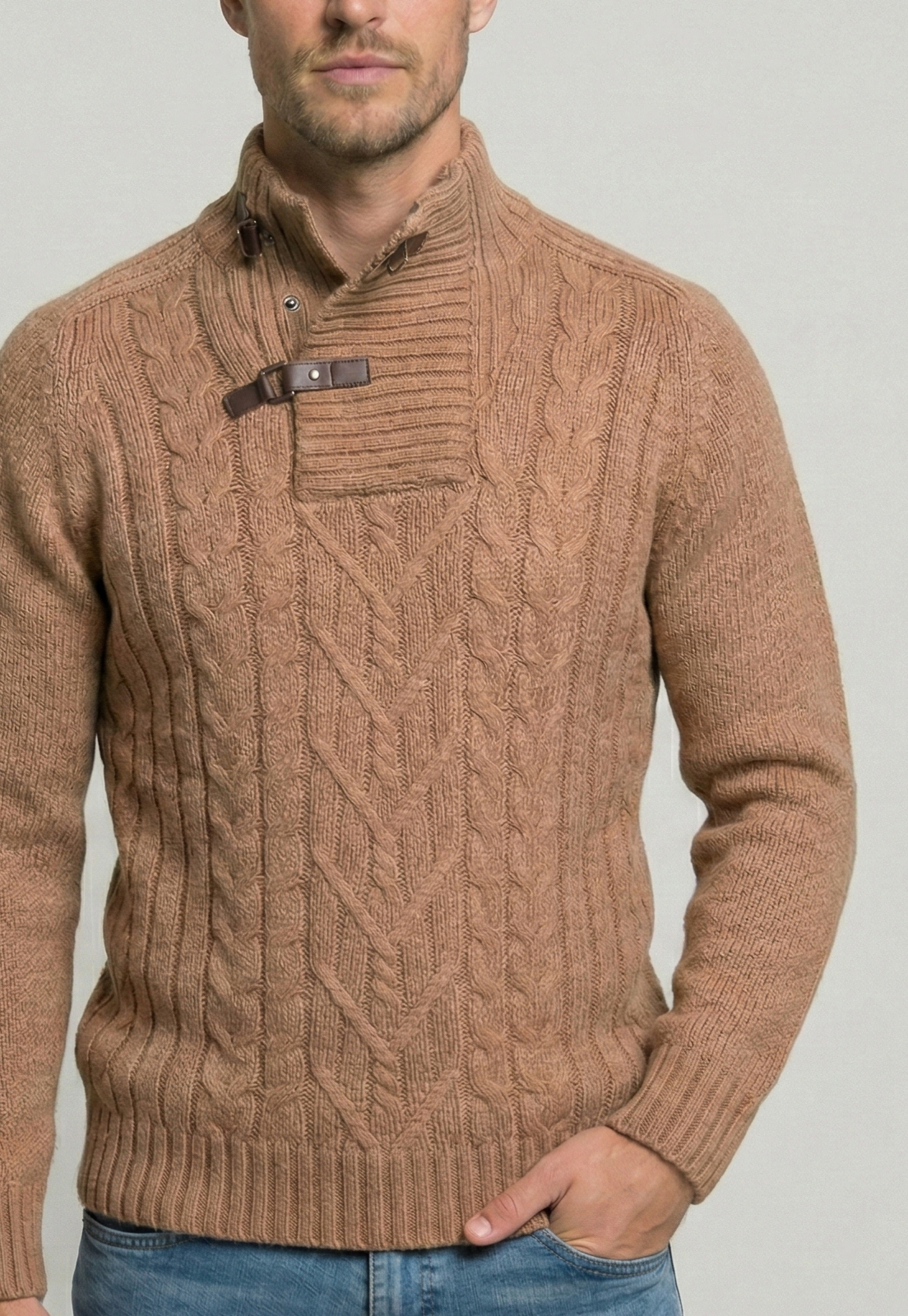 SWEATER ASTI CAMEL MELANGE - 3