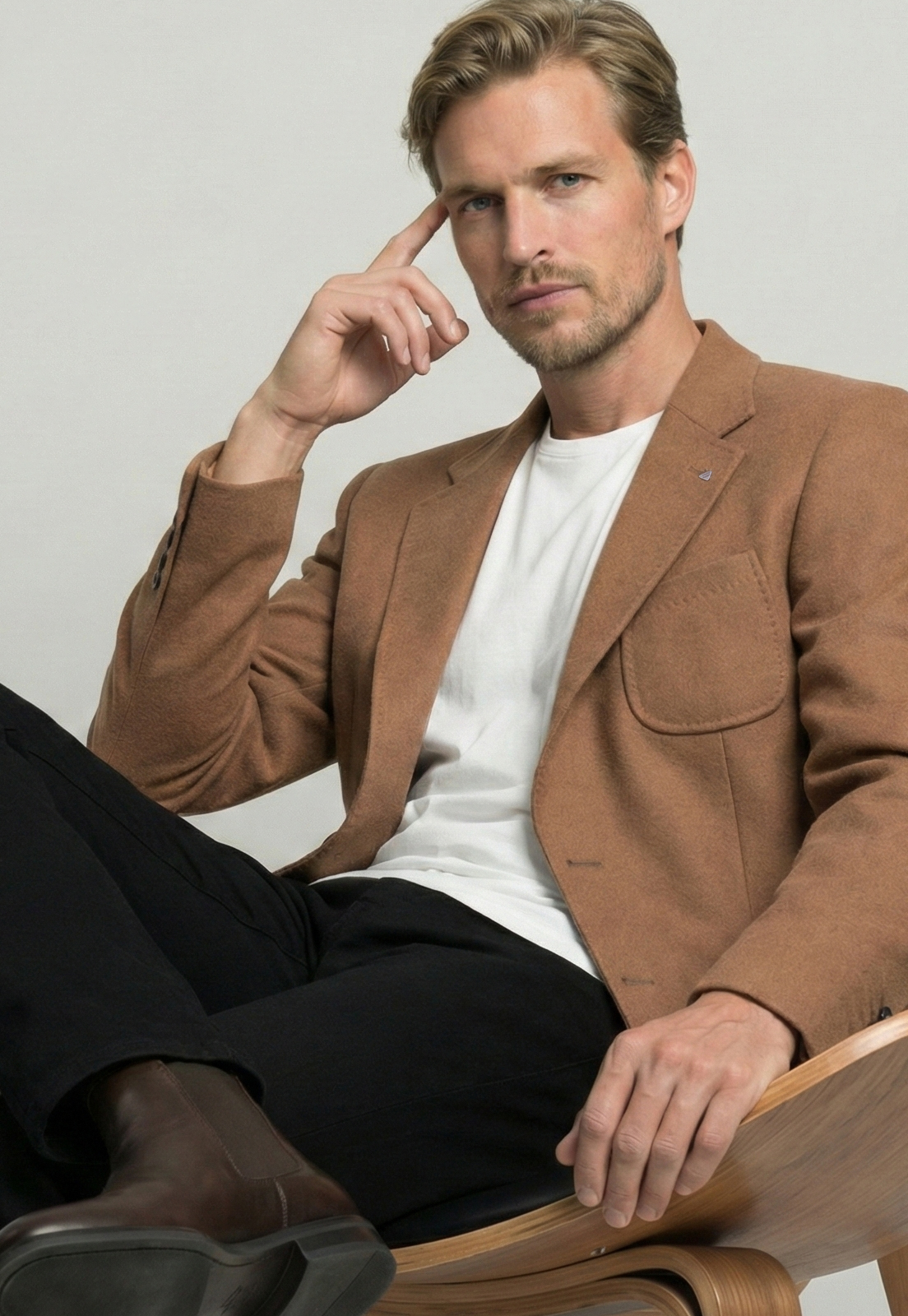 BLAZER BOLOGNA CAMEL - 5