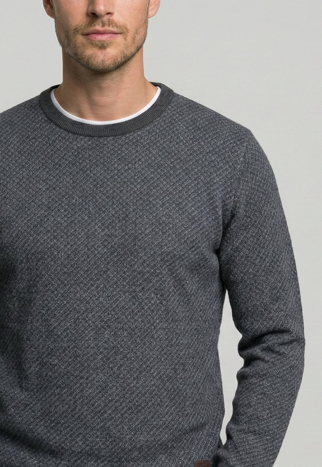 SWEATER LEEDS GREY MELANGE - 3