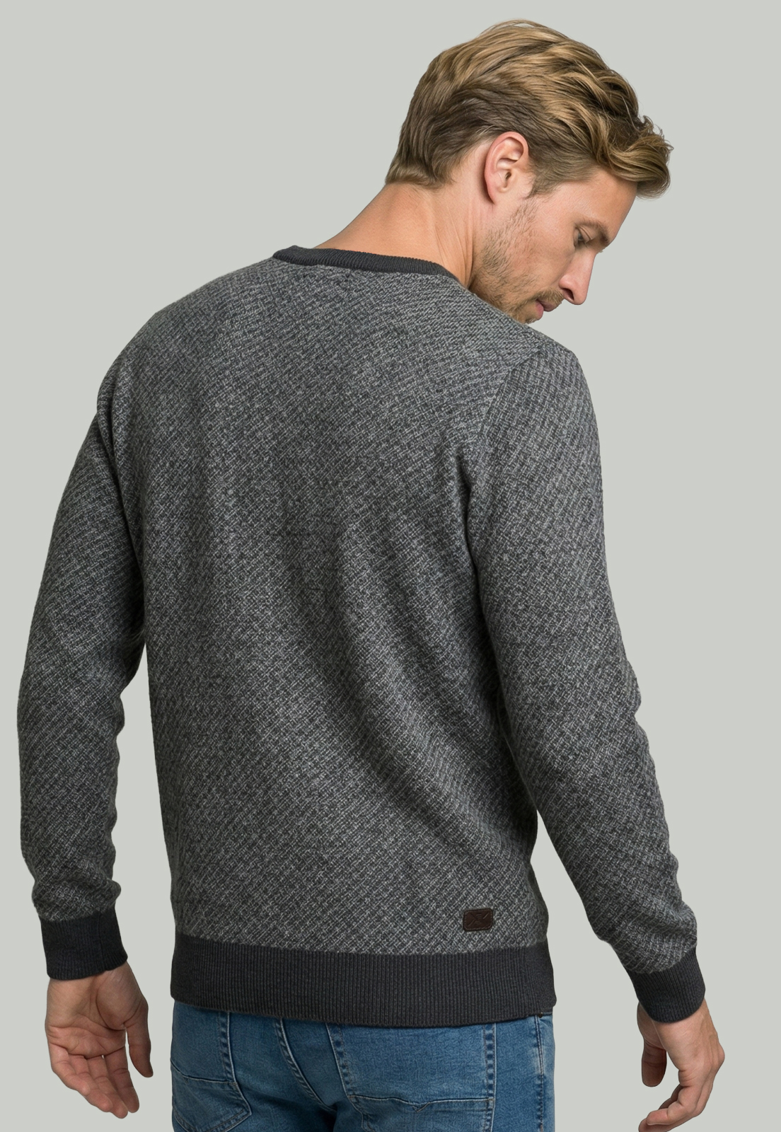 SWEATER LEEDS GREY MELANGE - 4