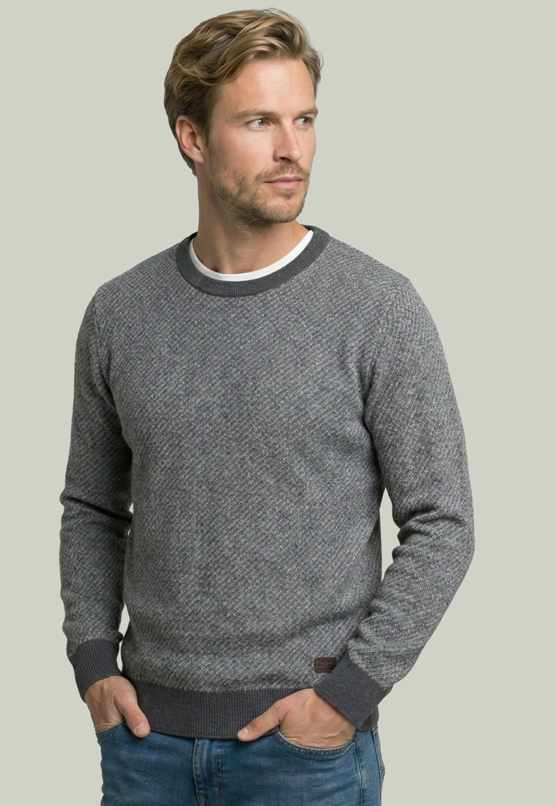SWEATER LEEDS GREY MELANGE - 5