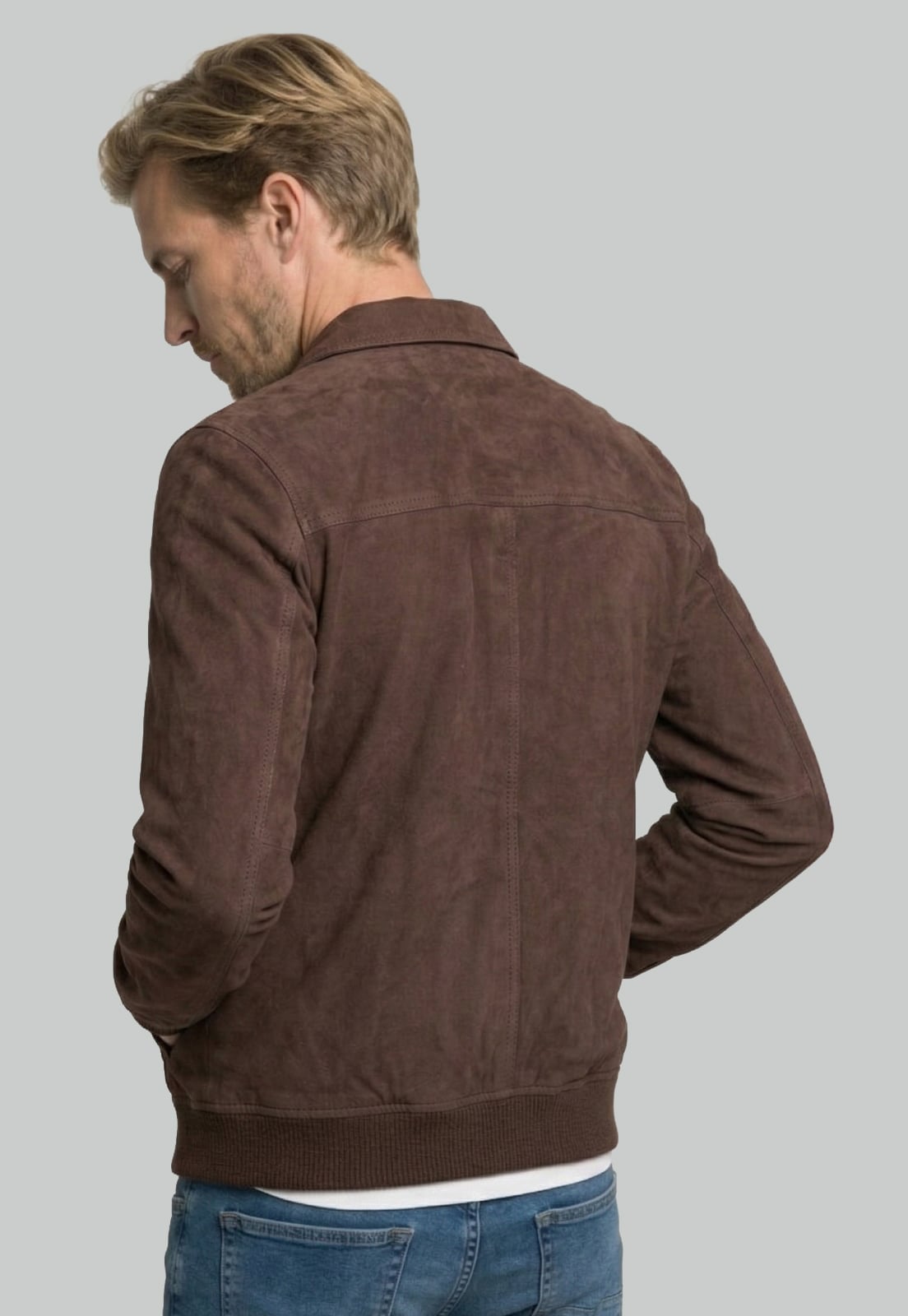 CHAQUETA SUEDE LYON BROWN - 4