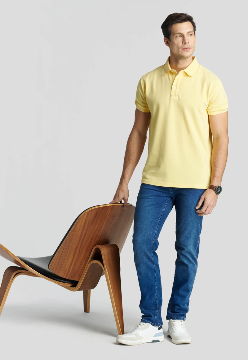 POLO NANTES HERITAGE LT YELLOW - 5
