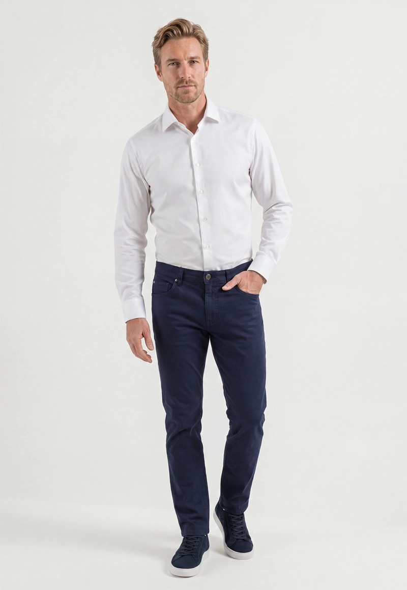 PANTALON SLIM AMSTERDAM NAVY - 2