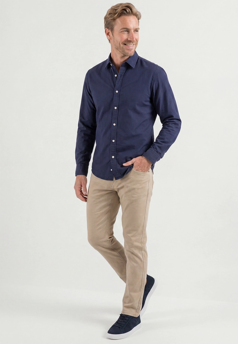 PANTALON SLIM AMSTERDAM SAND - 2