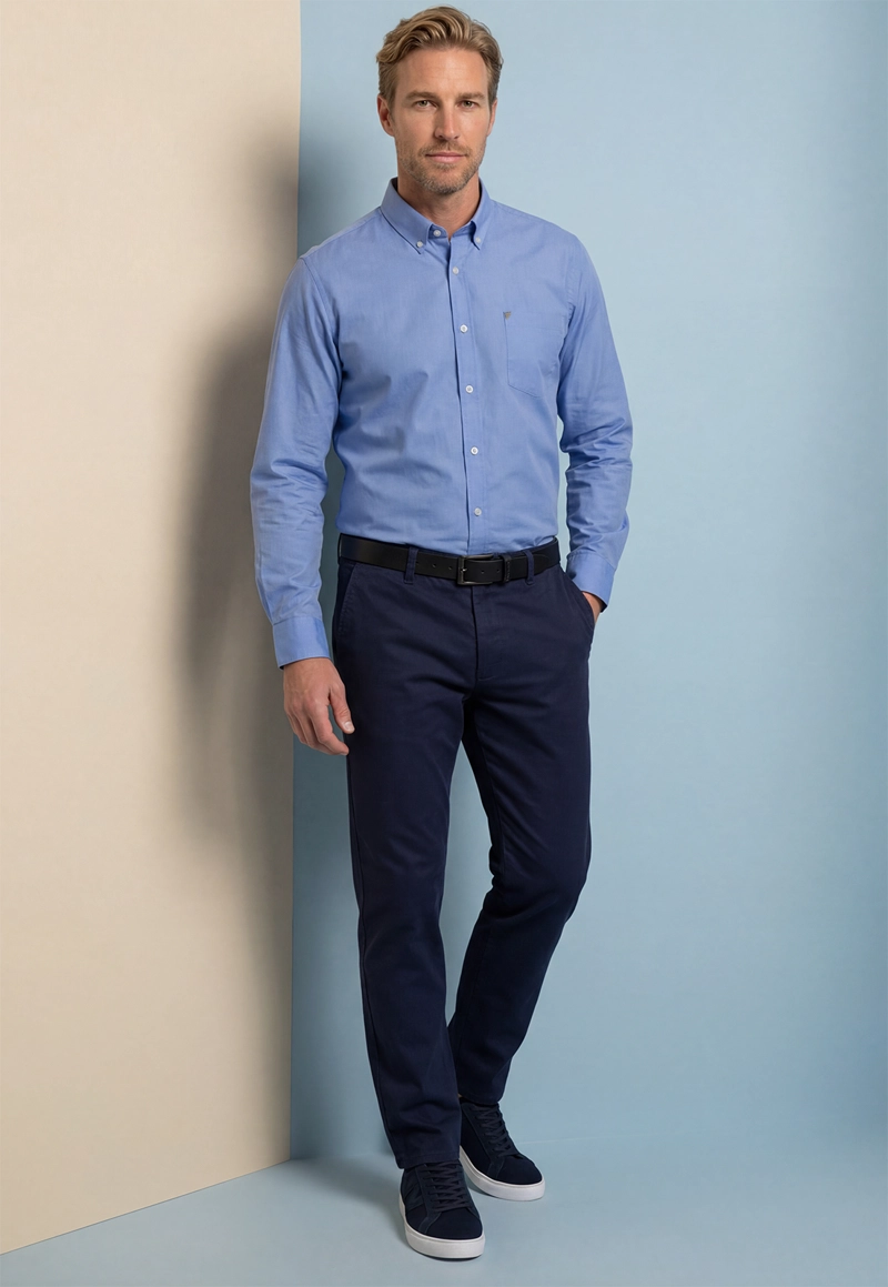 CAMISA REGULAR EXETER SKY - 5