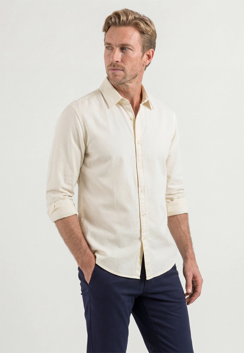 CAMISA ELY ECRU - 1