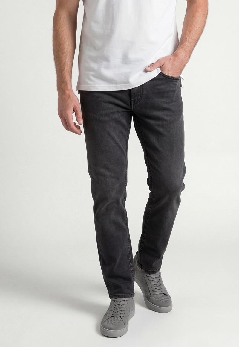 JEANS SILOS BASICO BLACK - 1