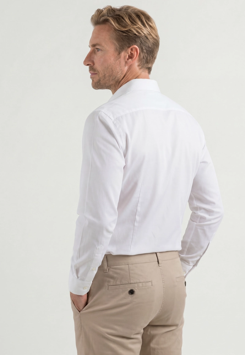 CAMISA SLIM PRAGA WHITE - 4