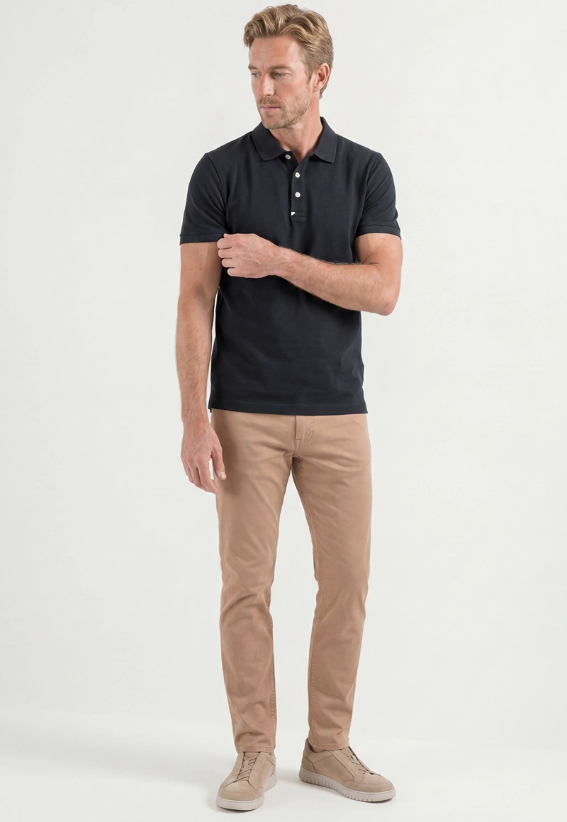 POLO NANTES SLIM BLACK - 2