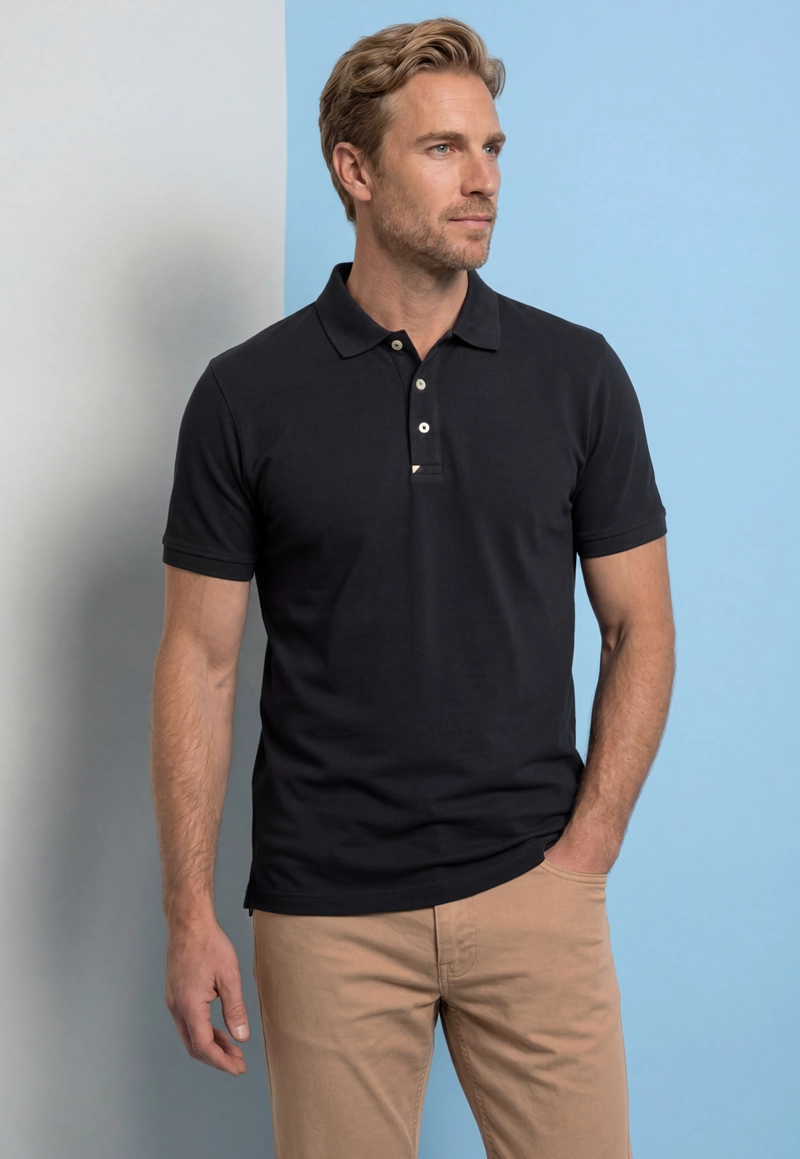 POLO NANTES SLIM BLACK - 5