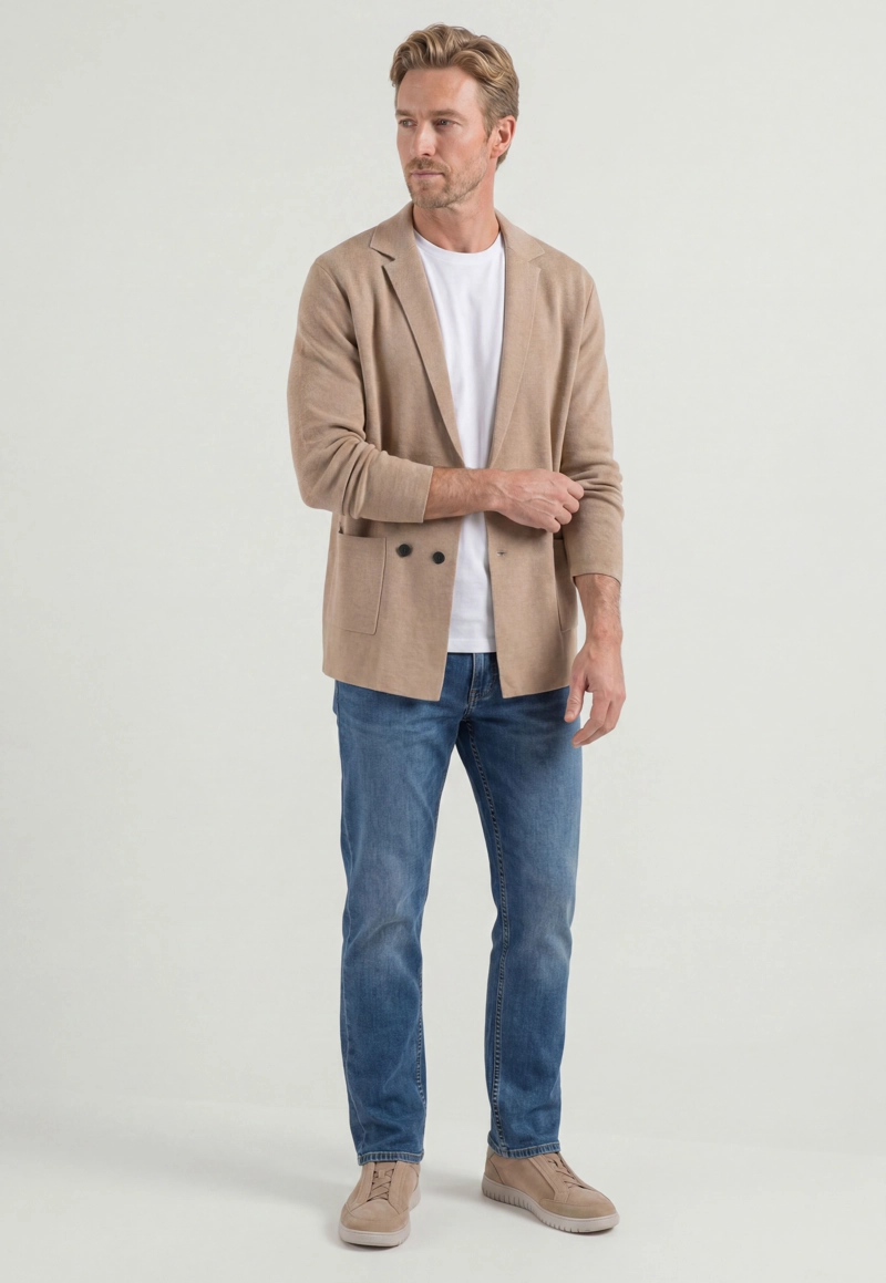 CARDIGAN BOURGES TAUPE - 2