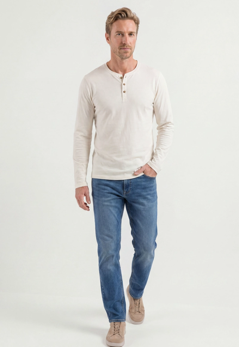 POLERA IBIZA REGULAR ECRU - 2