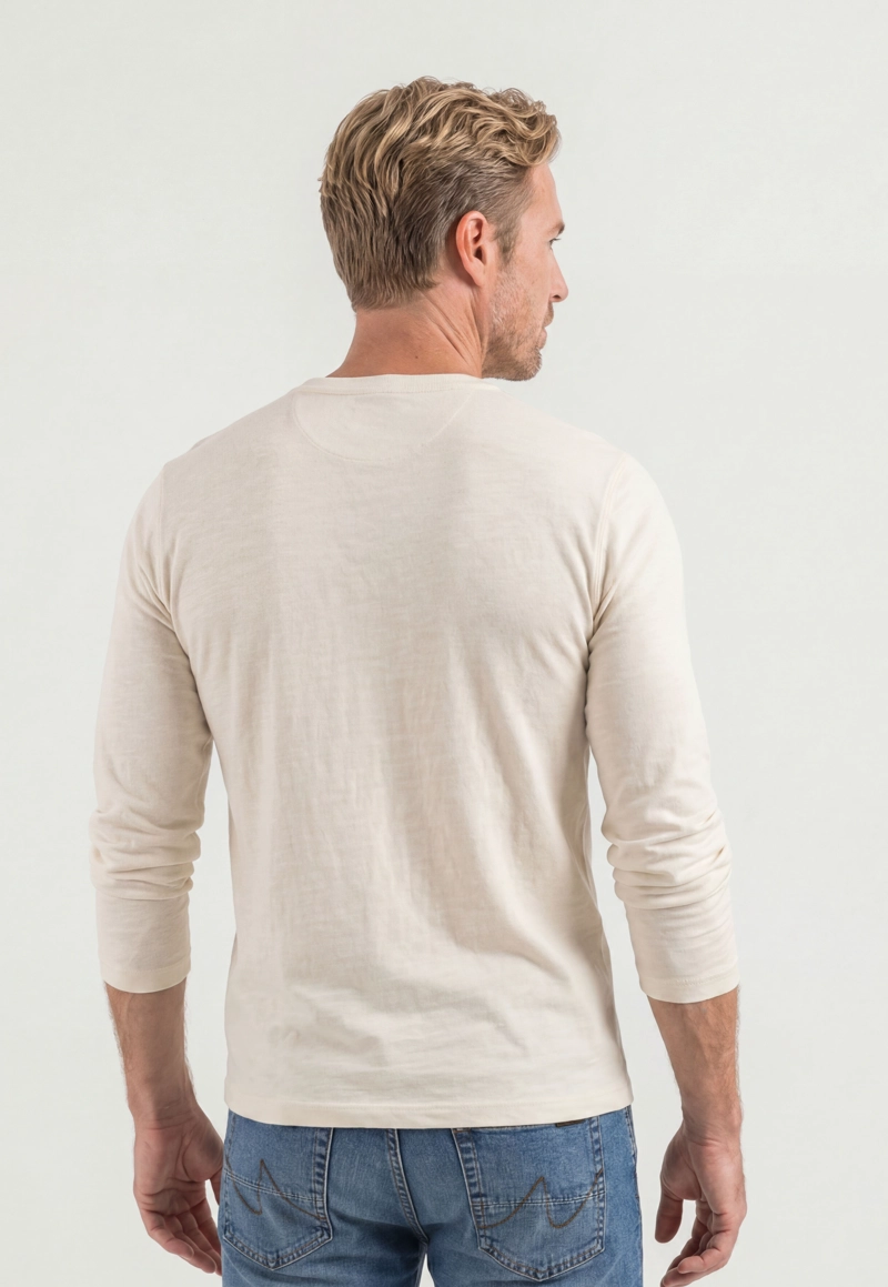 POLERA IBIZA REGULAR ECRU - 3