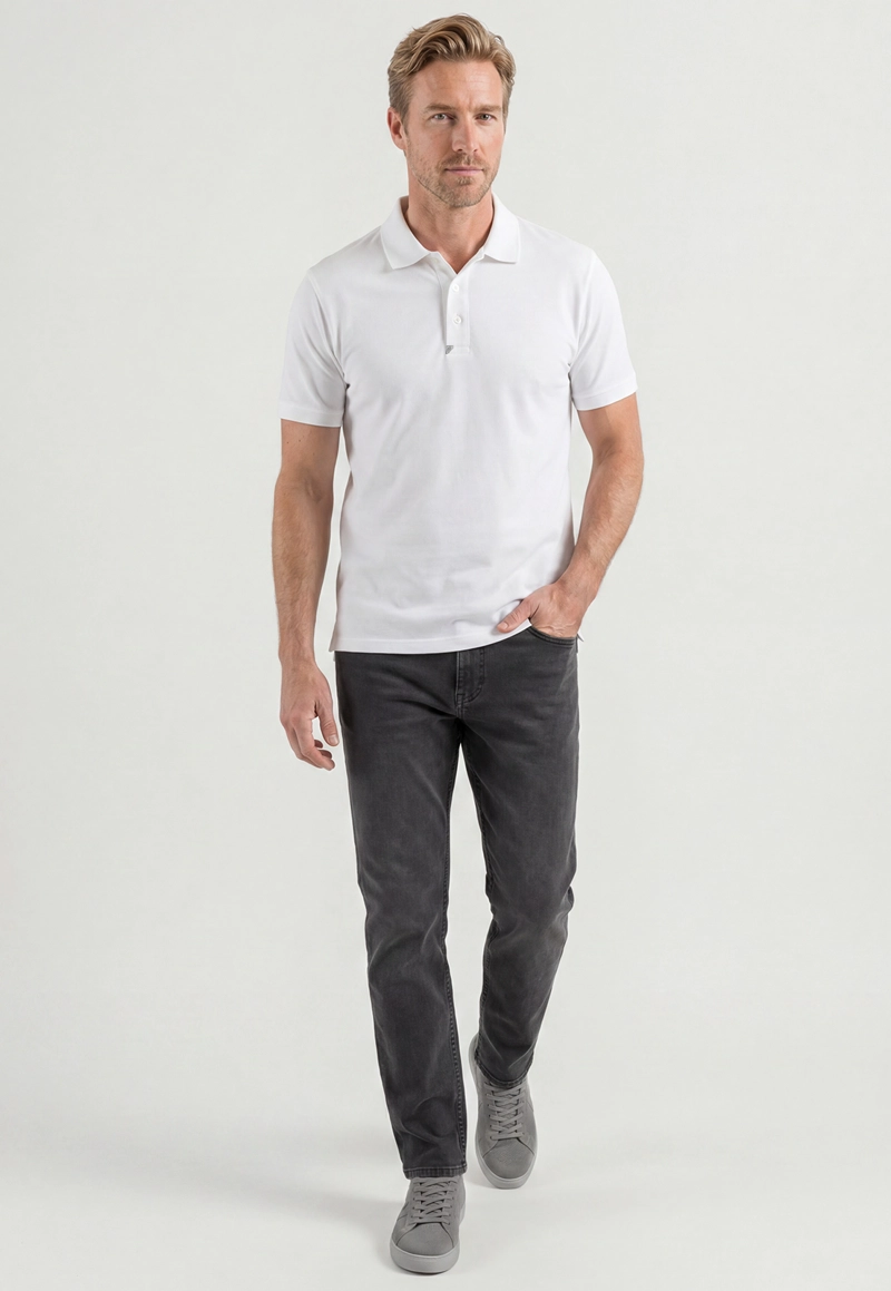 POLO NANTES SLIM WHITE - 2