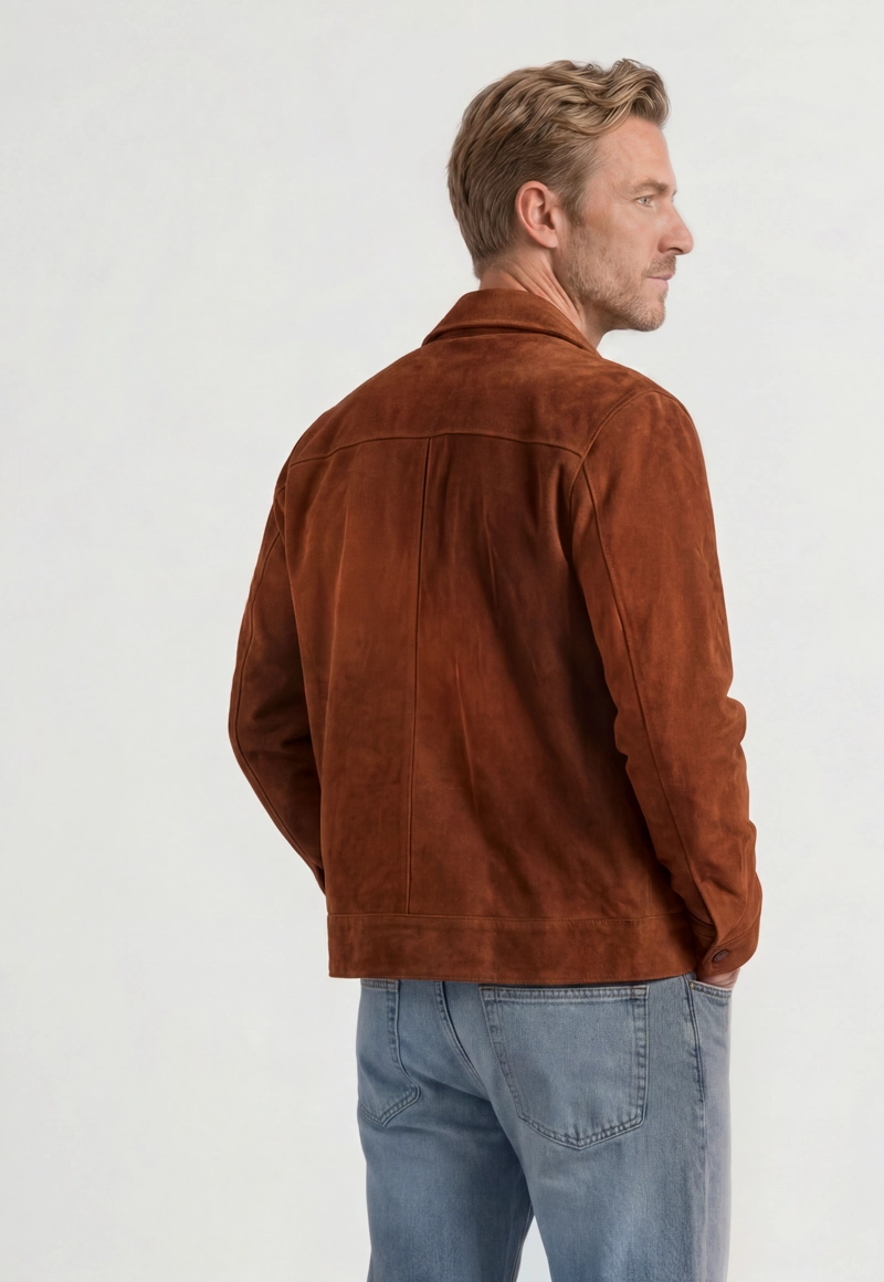 OVERSHIRT SUEDE CAMEL - 3