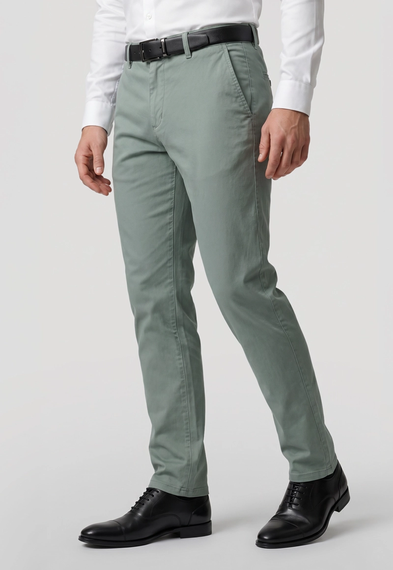PANTALON BAGNEAUX SAGE - 1