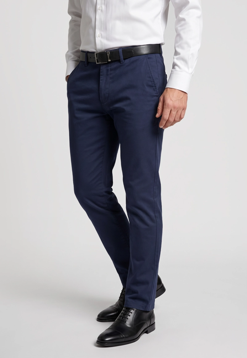 PANTALON SLIM BAGNEAUX NAVY - 1