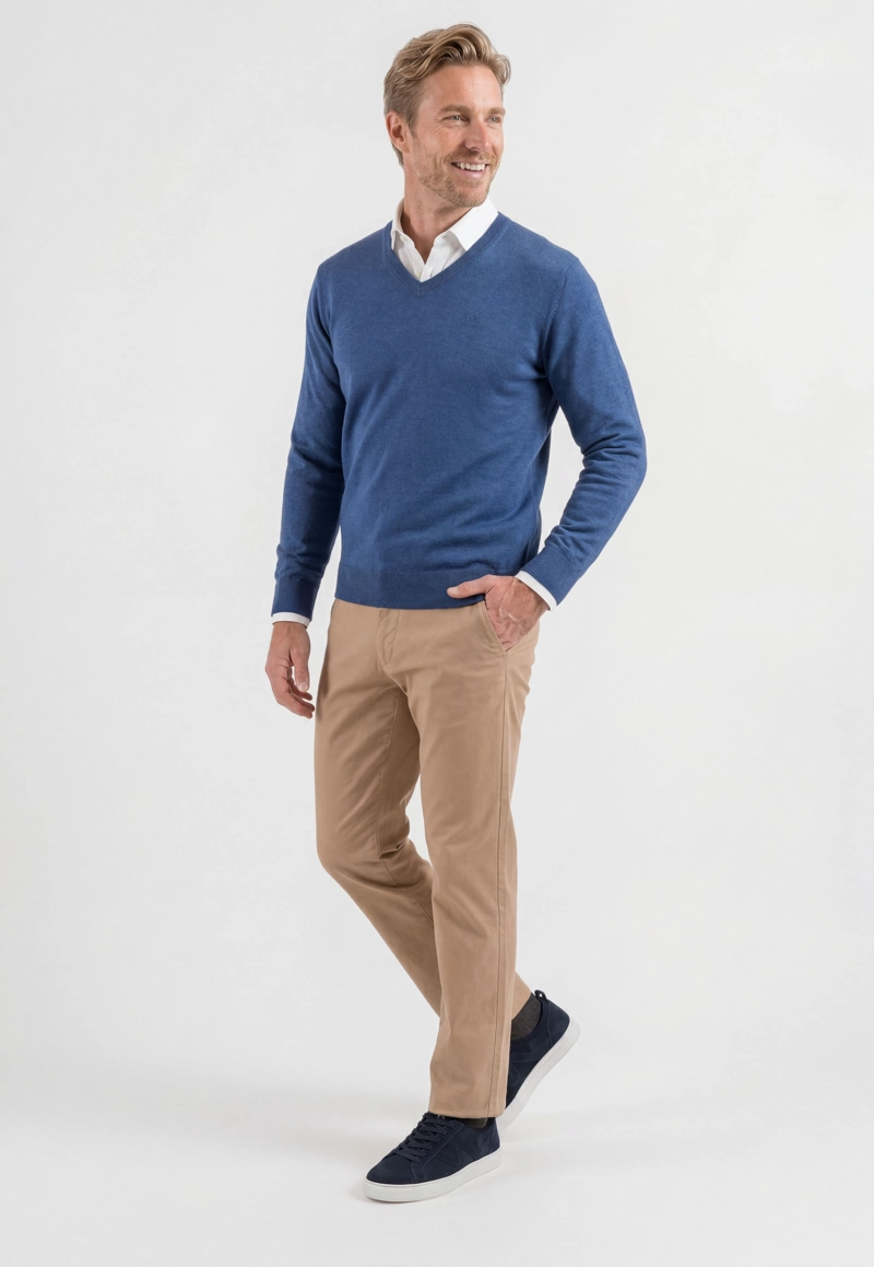 SWEATER NANTES INDIGO MELANGE - 2