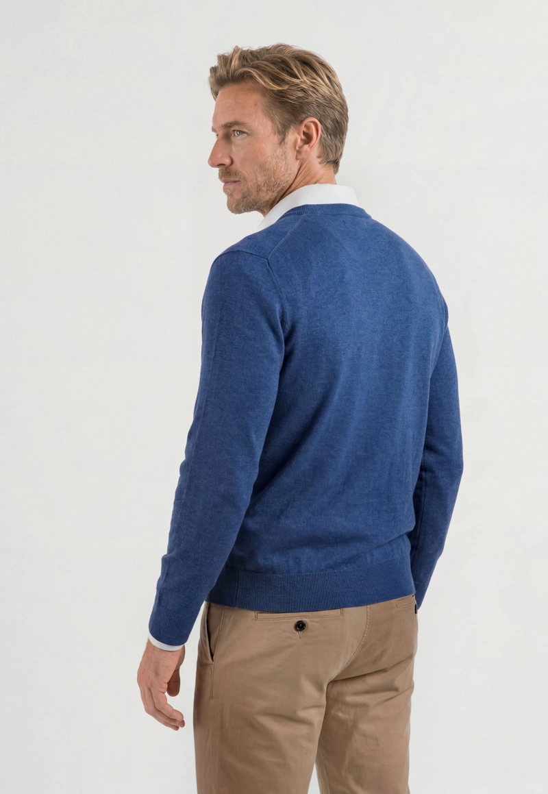 SWEATER NANTES INDIGO MELANGE - 3