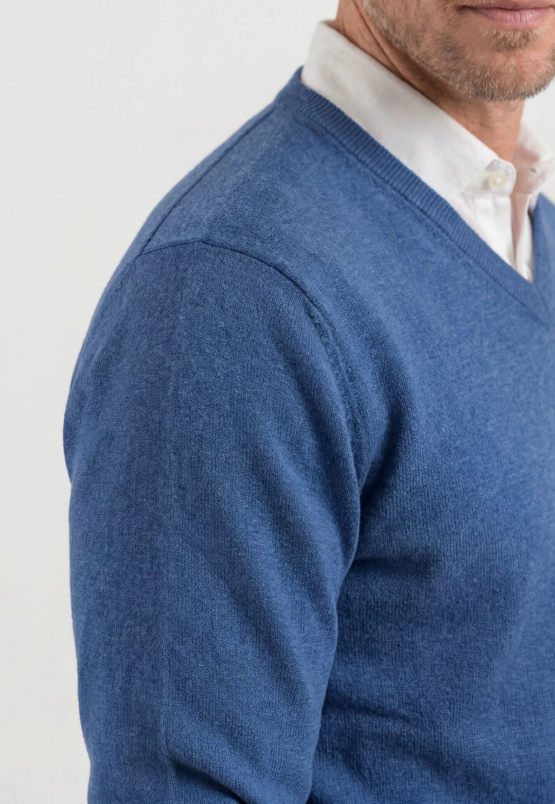 SWEATER NANTES INDIGO MELANGE - 4